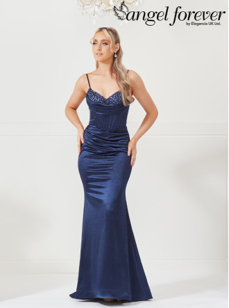 AF3307 Dress - Navy (Angel Forever)